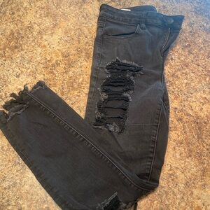 American eagle skinny distressed jeans